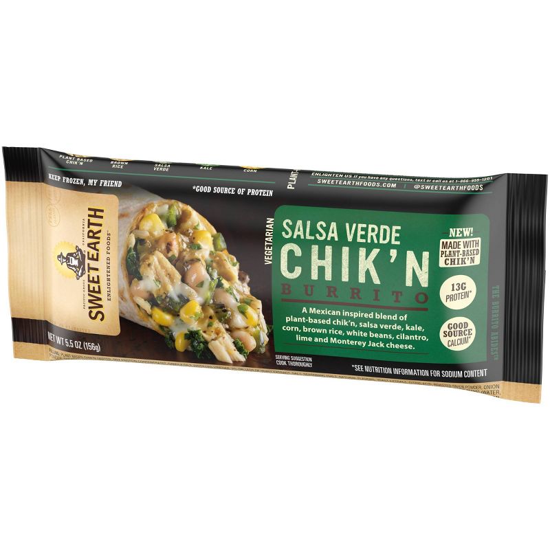 Sweet Earth Salsa Verde Chik'n Burrito - 5.5oz