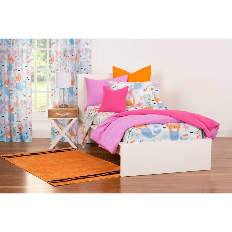 Red Solid 84" Rod Pocket Single Curtain Panel - Leaning Linens