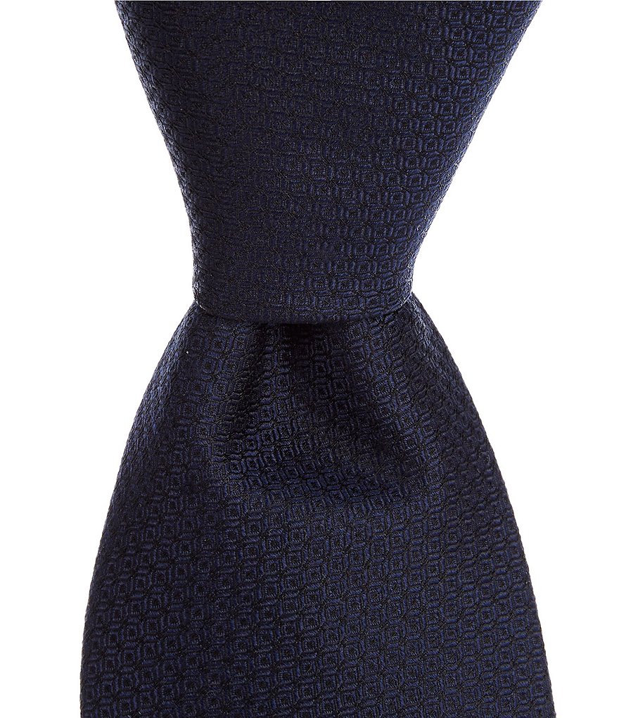 Murano Ditsy Diamond Solid Narrow 3 1/8#double; Silk Tie