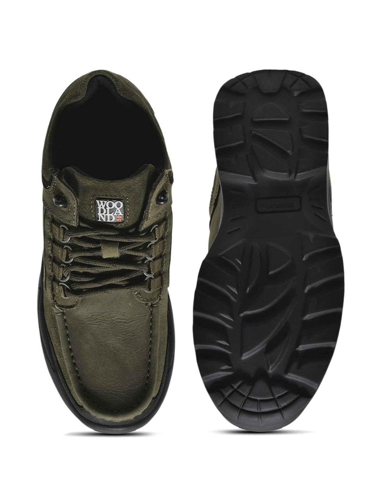 Woodland Men's Olive Derby Shoes