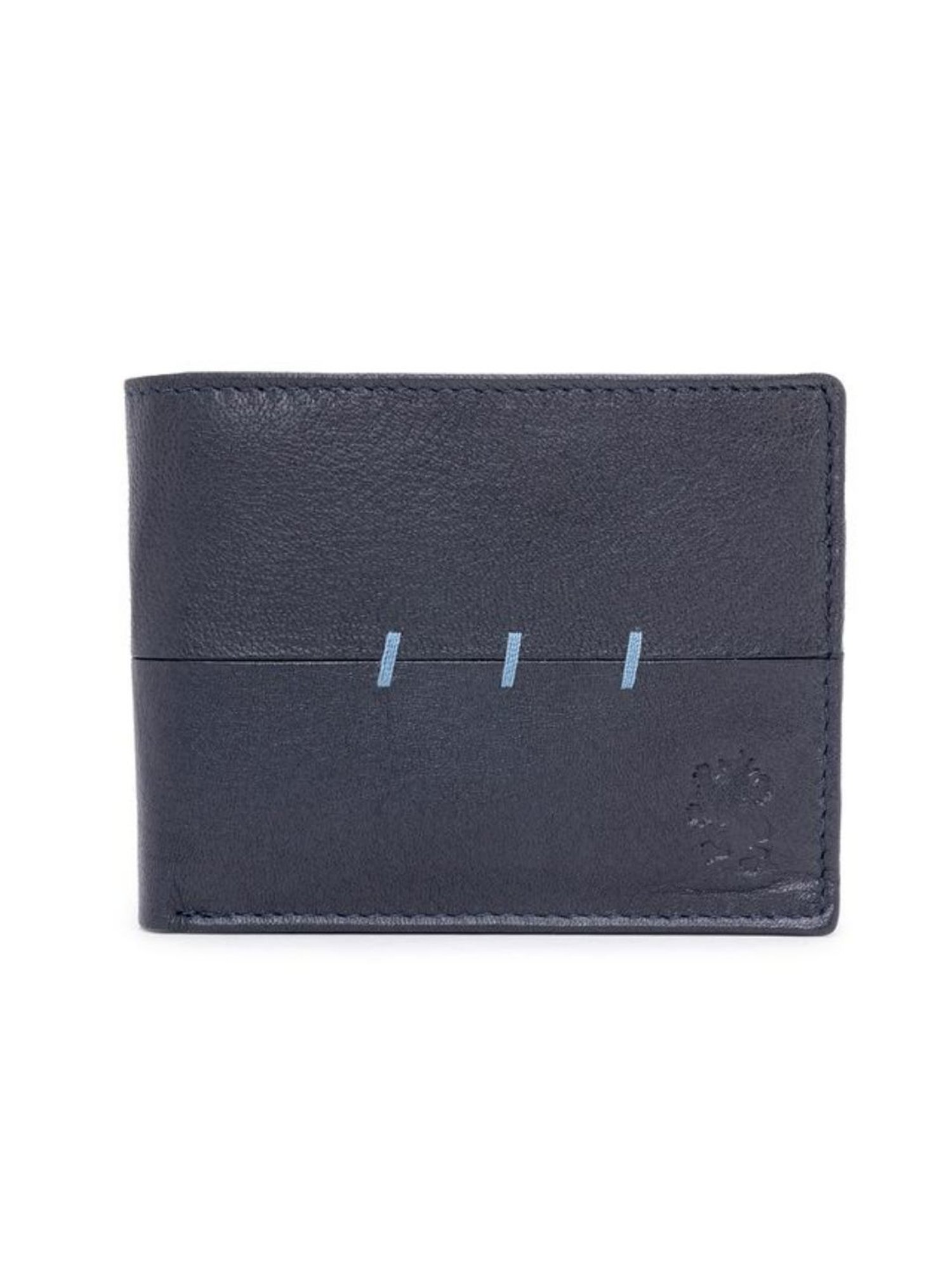 Red Tape Navy Casual Leather Bi-Fold Wallet for Men