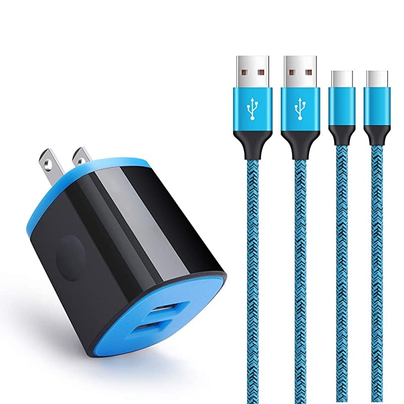 Charge 3.0 Fast Charging Block Compatible Samsung Galaxy S21 S20 A11 A71 A51 A20 A21 A01 S10e A10e A70 Note 20,Moto G Power G Stylus G Fast G7 G8 Plus Play Z5 Z4 Z3 X4,Wall Charger Type C Cable