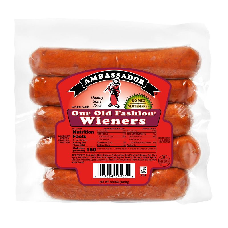 Ambassador Our Old Fashion Wieners - 12.8oz