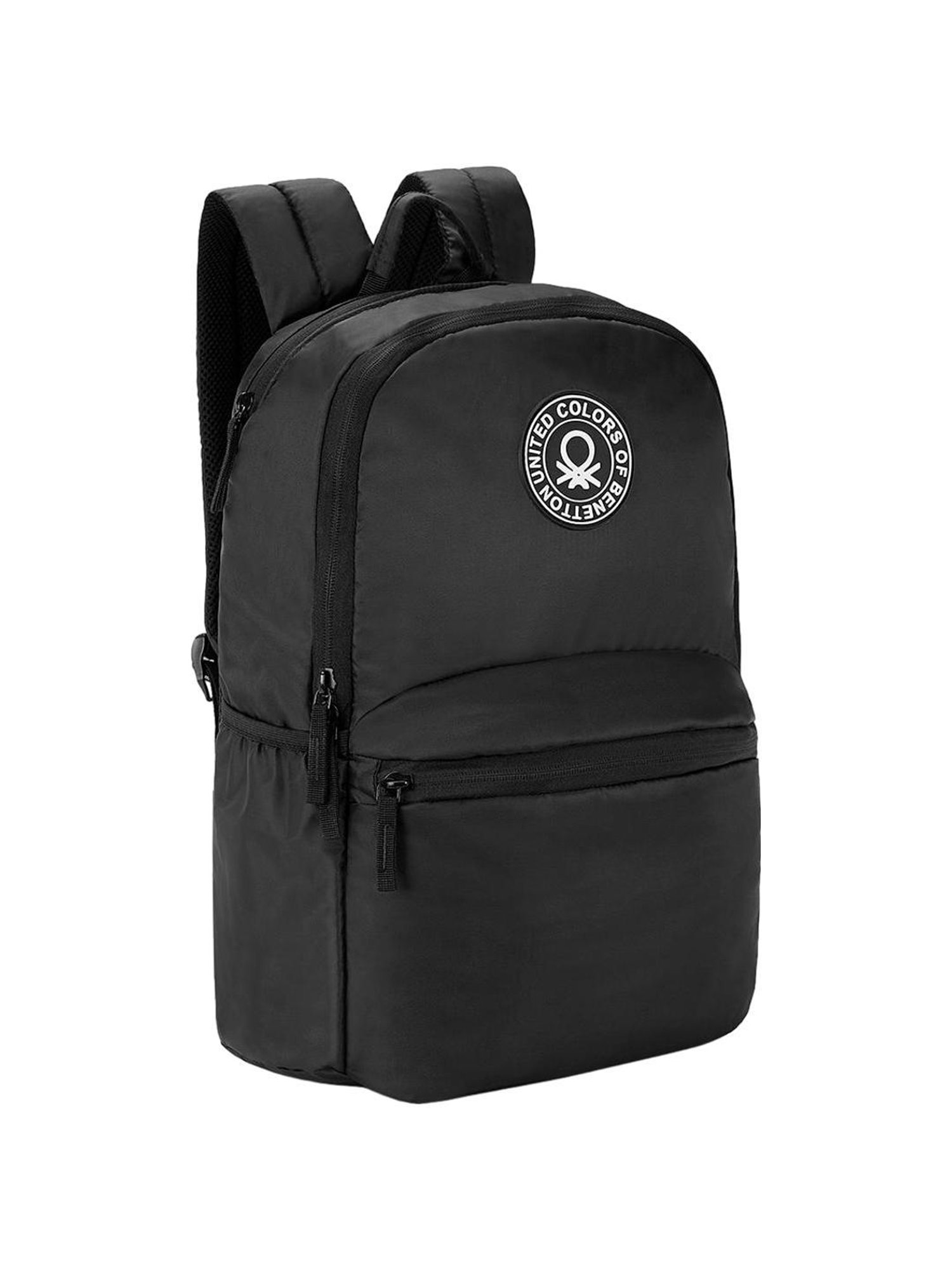 United Colors of Benetton Max 18 Ltrs Black Medium Laptop Backpack