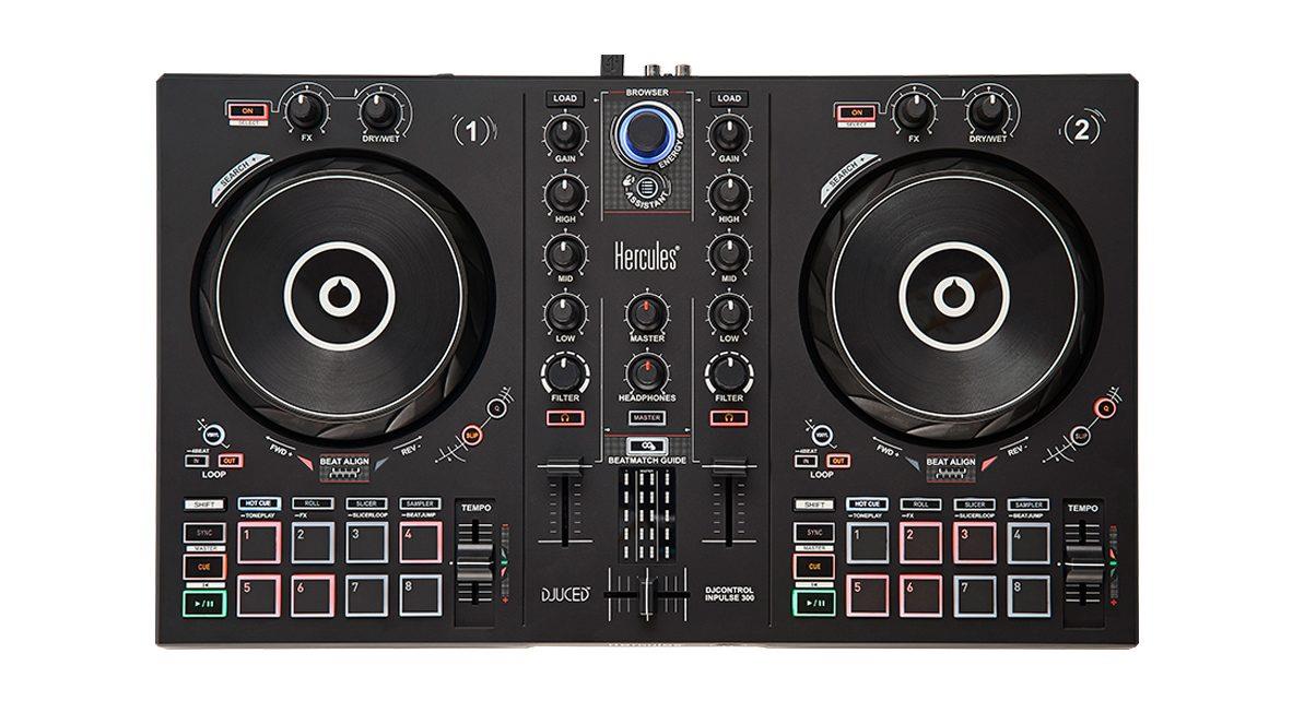 Hercules DJ Control Inpulse 300 DJ Controller w/ Built-in Soundcard & IMA