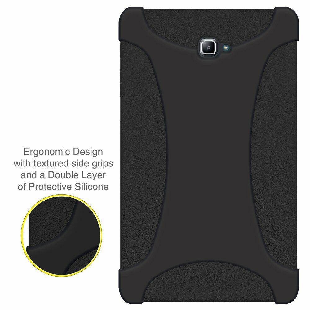 AMZER Premium Jelly Skin Case Cover for Samsung Galaxy Tab A 10.1 2016 - Black