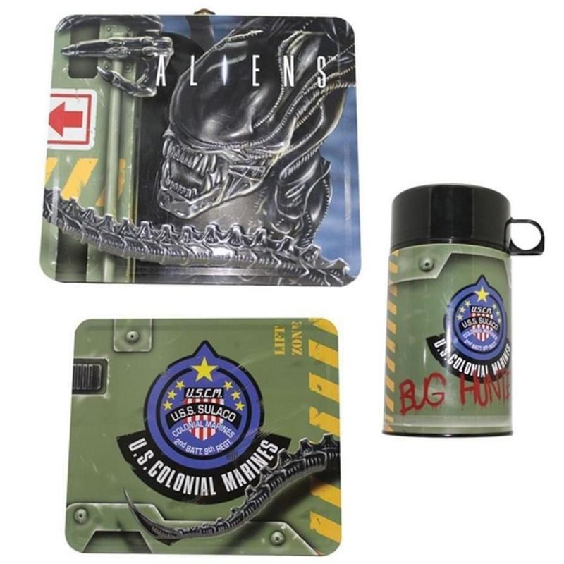 Diamond Comic Distributors, Inc. Aliens Tin Lunch Box with Thermos