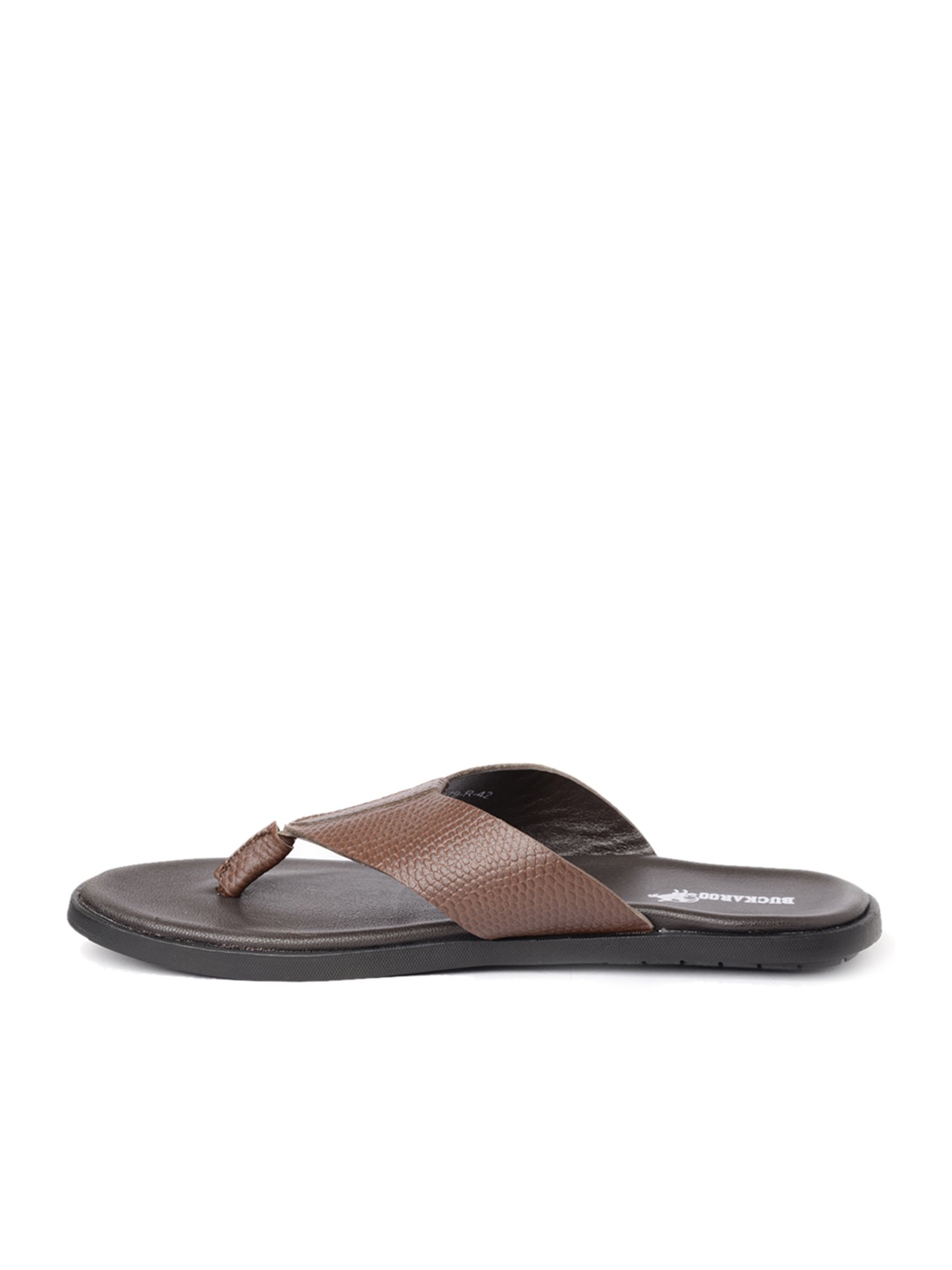 Buckaroo Men's NIMBUS NX Brown Thong Sandals