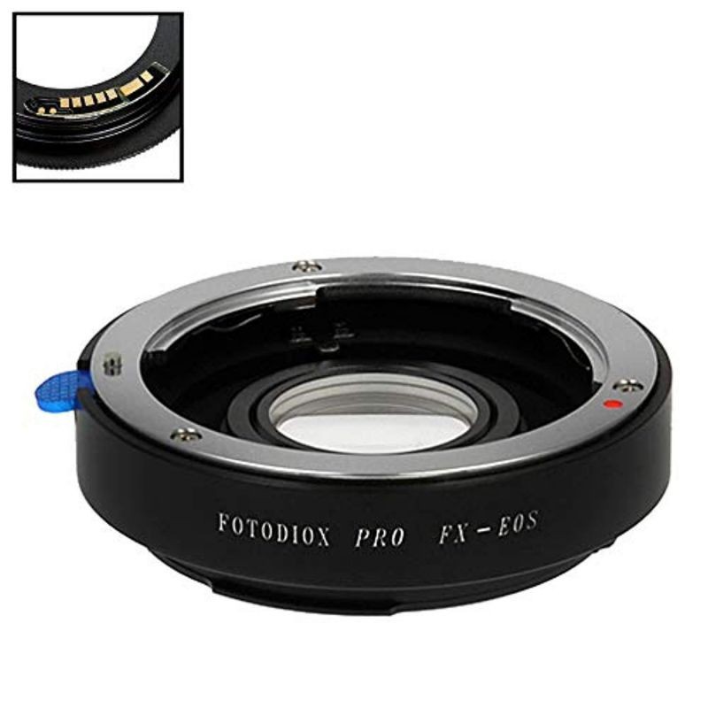 fotodiox pro lens mount adapter compatible with fuji fujica x-mount 35mm (fx35) slr lens to canon eos (ef, ef-s) mount d/slr ca