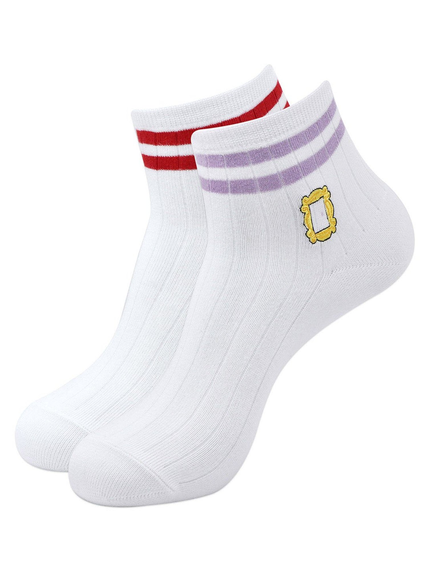 BALENZIA Multicolor Printed Socks (Pack Of 2)