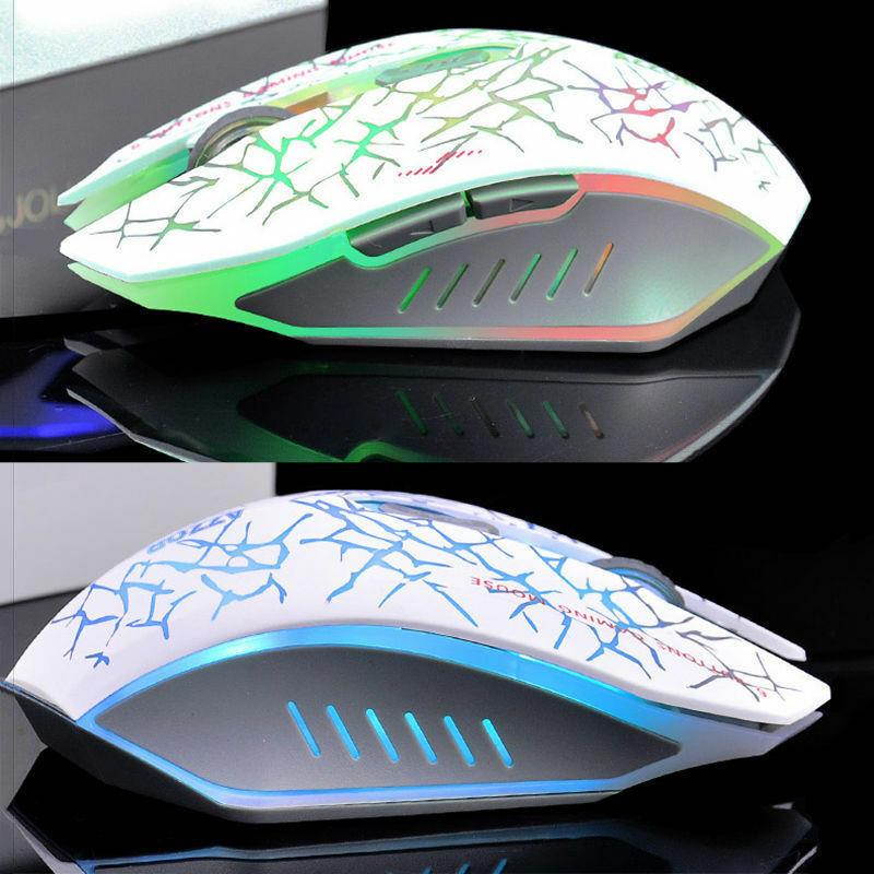 2.4GHz Wireless AZZOR M6 Rechargeable Silent Ergonomic Optical Usb Gaming Mouse
