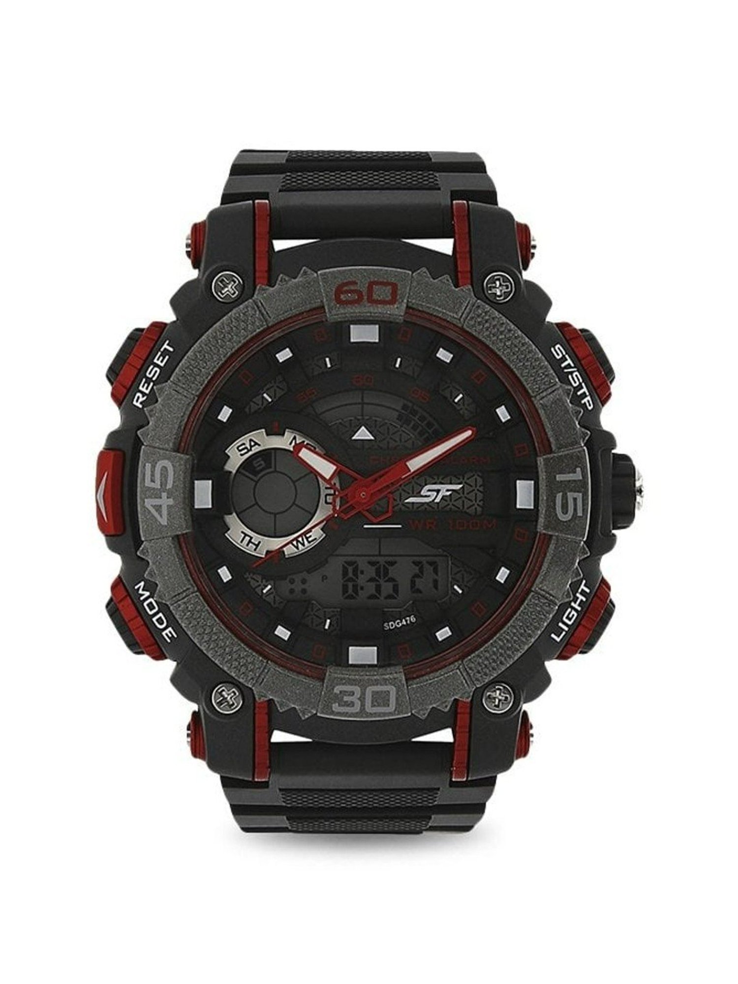 Sonata NP77070PP01 SF Analog-Digital Watch for Men