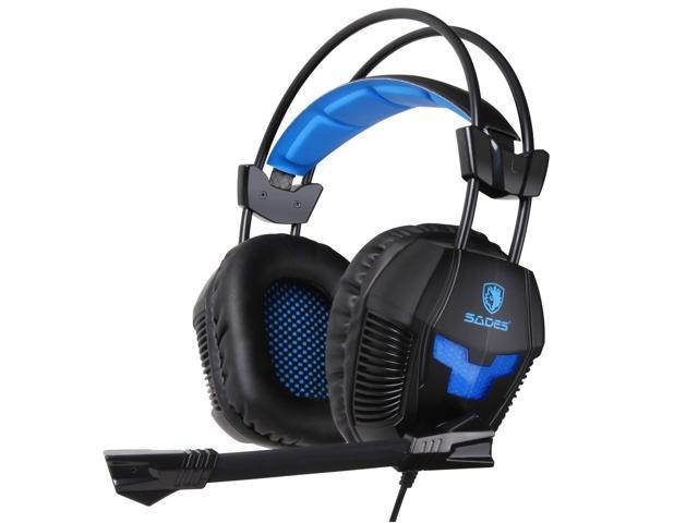Sades SA921 Gaming Headsets 3.5mm Jack for PS4 Mac PC iPhone mobile Phone Laptop headphone with Microphone