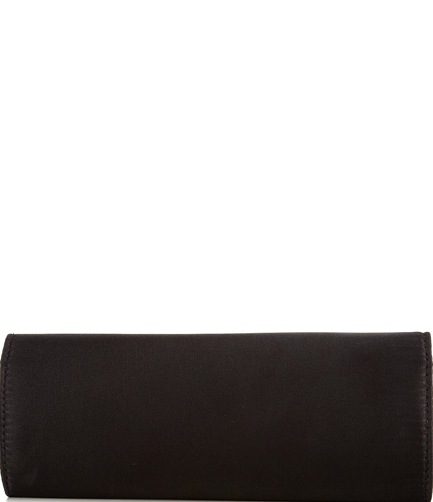 Kate Landry Satin Rhinestone Trim Clutch