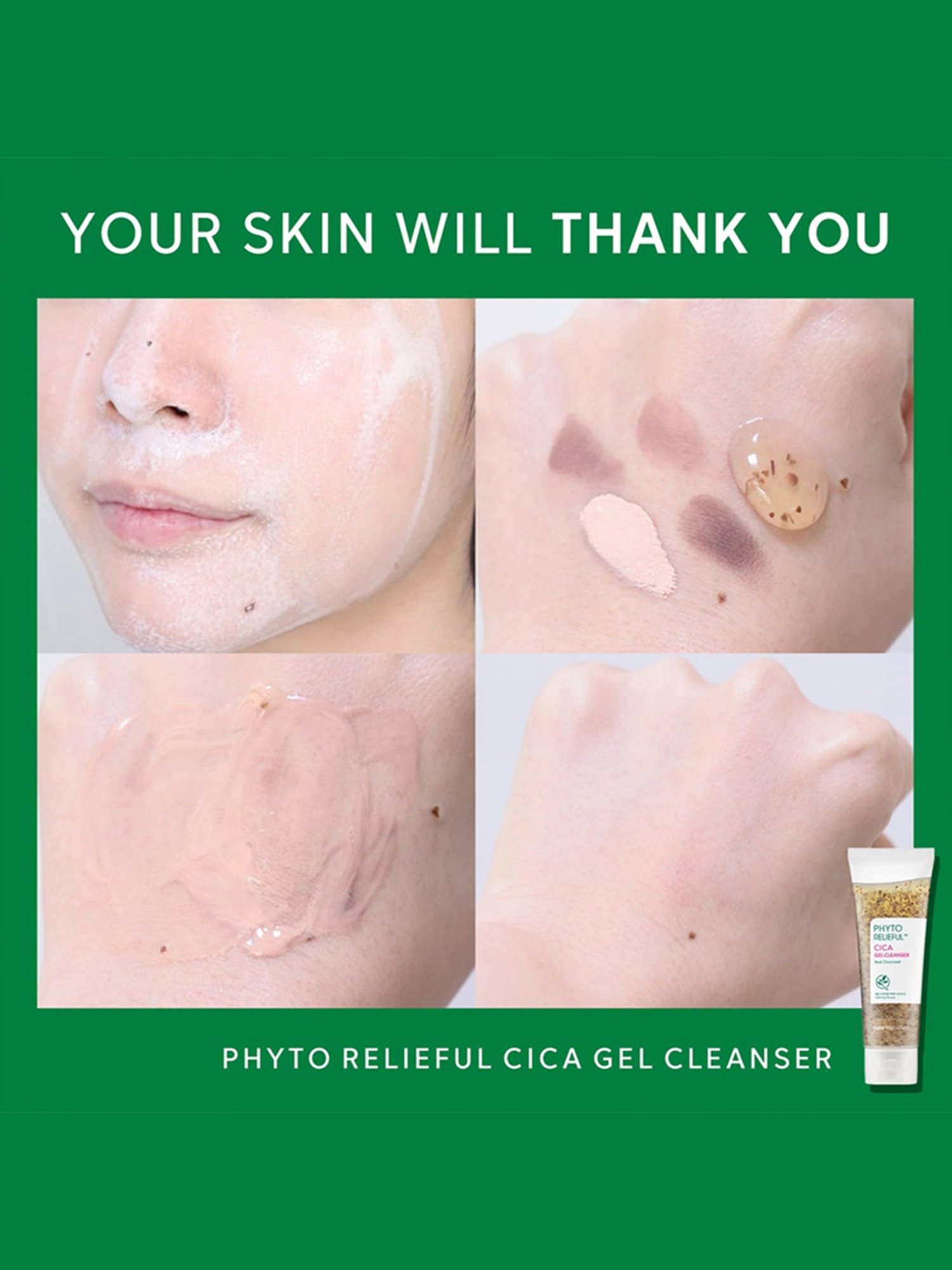 Thank You Farmer Phyto Relieful Cica Gel Cleanser - 120 ml