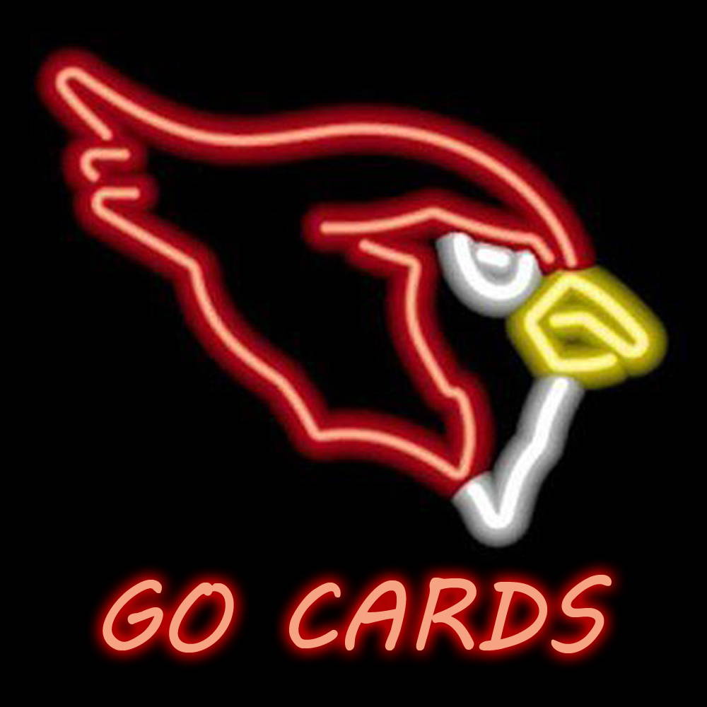 Fashion Neon Sign NFL Arizona Cardinals Handcrafted Real Glass Lamp Neon Light Neon Sign Beerbar Sign Neon Beer Sign 19x15