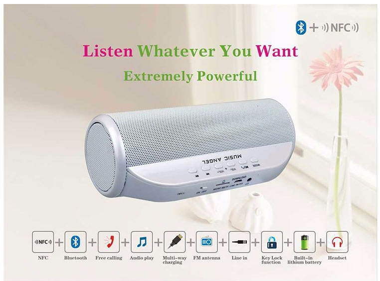 Hi fi bluetooth speaker with am fm radio loudspeaker oem speakers
