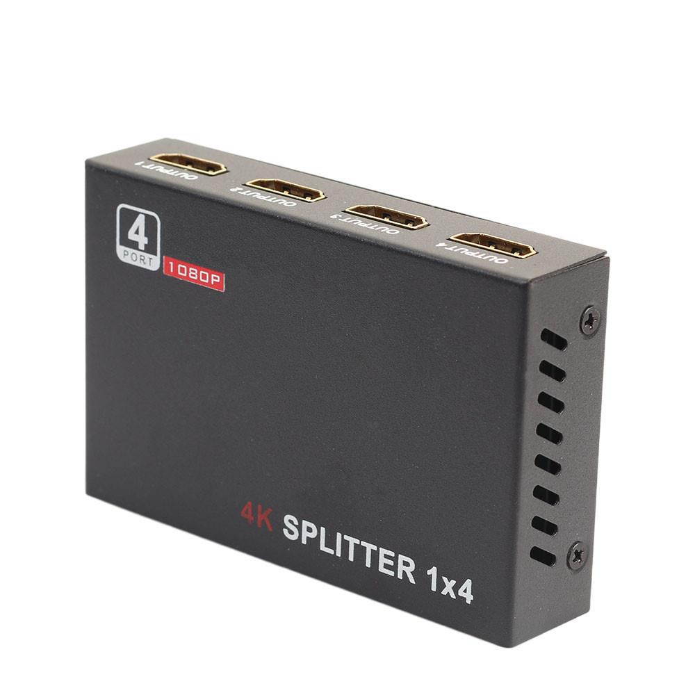 Repeater Amplifier Ultra HD 4K 4 Port HDMI Splitter 1x4 Repeater Amplifier 1080P 3D Hub 1 In 4 Out JL.10