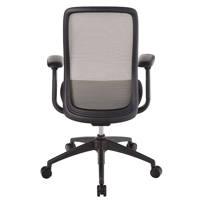 Eurotech Vera Ergonomic Executive Office Desk Chair w/ Satellite Tan Mesh Back & Black Fabric Seat Cushion, Adjustable Height, Depth, Recline, & Arms