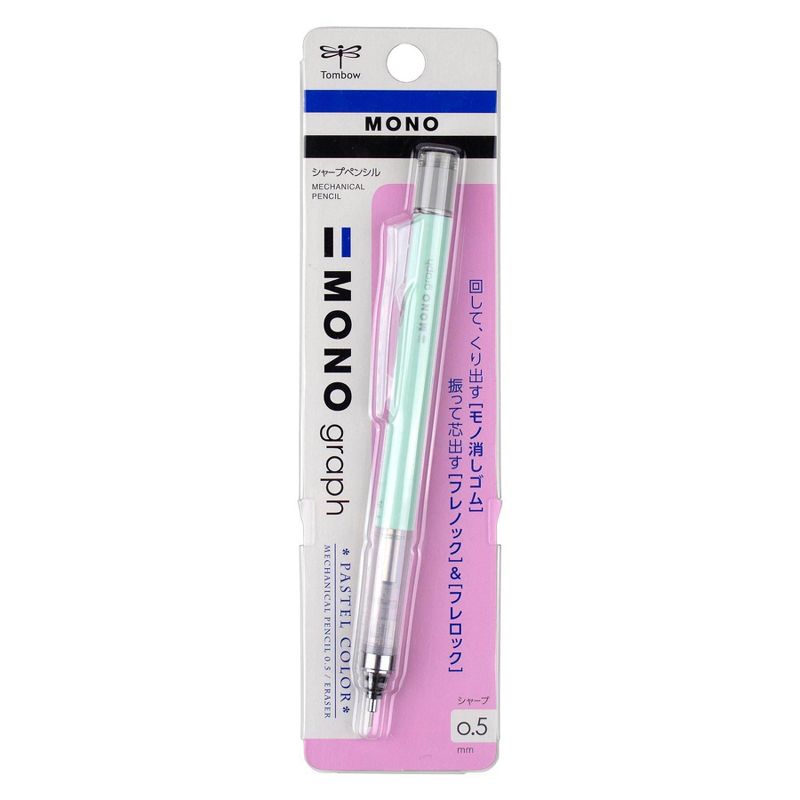 0.5mm MONO Graph Mechanical Pencil Pastel Mint Green - Tombow