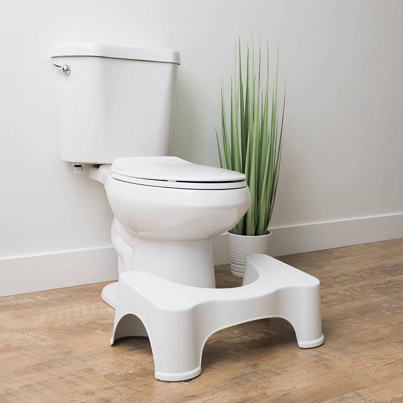 7" The Original Bathroom Toilet Stool White - Squatty Potty