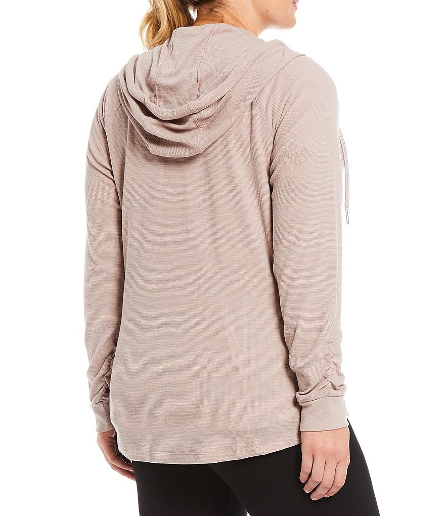 Ali Miles Plus Size Mixed Animal Print Open-Front Drop Needle Onion Skin Jacket