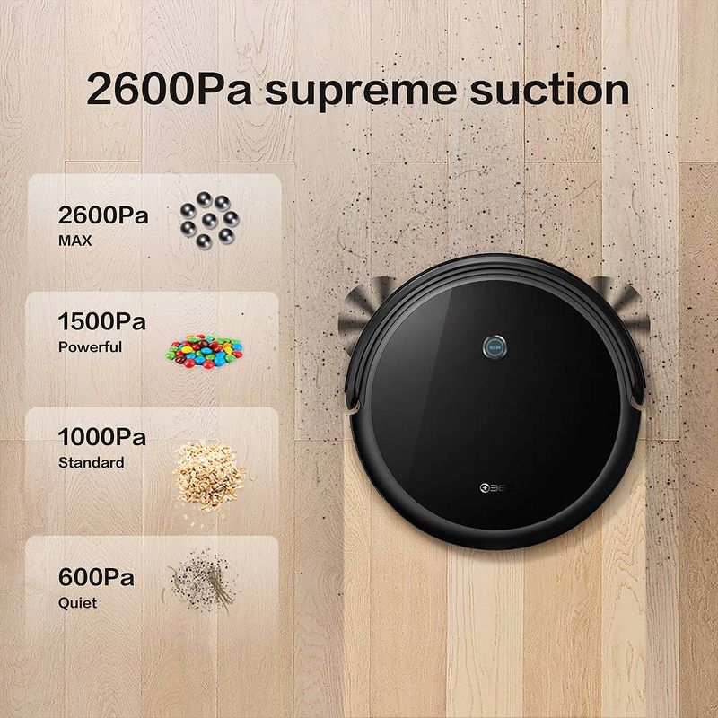 bObsweep PetHair Vision Wi-Fi Connected Robot Vacuum Cleaner and Mop - Steel