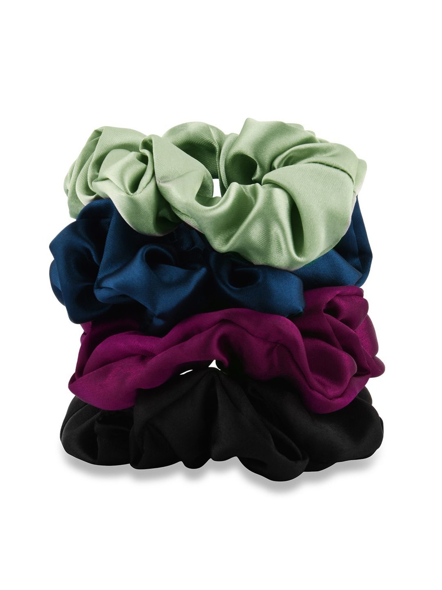 ToniQ Multicolor Ponytail Holder Scrunchie - Set of 4