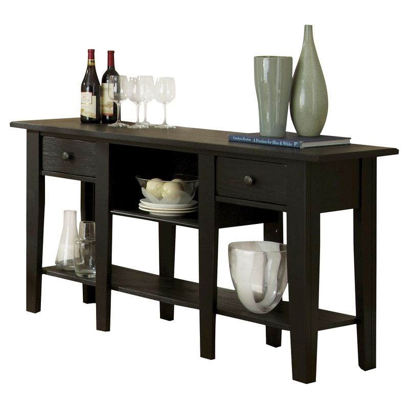 Liberty Sofa Table Antique Black - Steve Silver