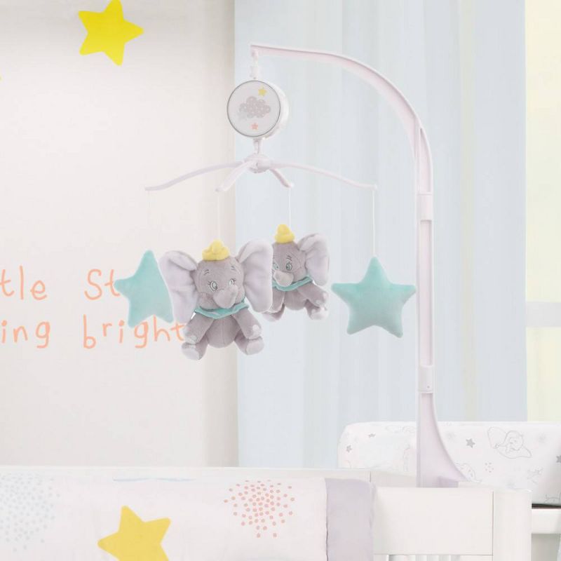 Disney Dumbo Shine Bright Little Star Musical Mobile - Aqua/Gray/Yellow