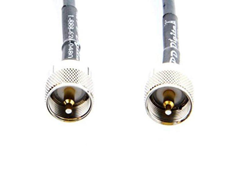 Andrew Commscope CNT-240/LMR-240 Coaxial Cable Jumper Ham/CB Radio Antenna- PL259 (UHF Male) Connector -US Made- (4 FT)