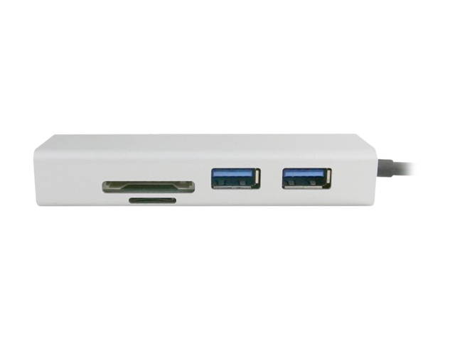 Nippon Labs 50USB31C-3UCR-1 USB-C to 3 Port USB 3.0 A Hub with SD / Micro SD Card Reader