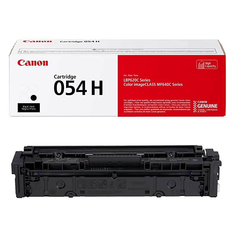 Color Image CLASS LBP622Cdw -Wireless, Mobile Ready, Duplex Laser Printer, Compact Size - White & Genuine Toner, Cartridge 054 Black, High Capacity (3028C001) 1 Pack, for  Color Image Class