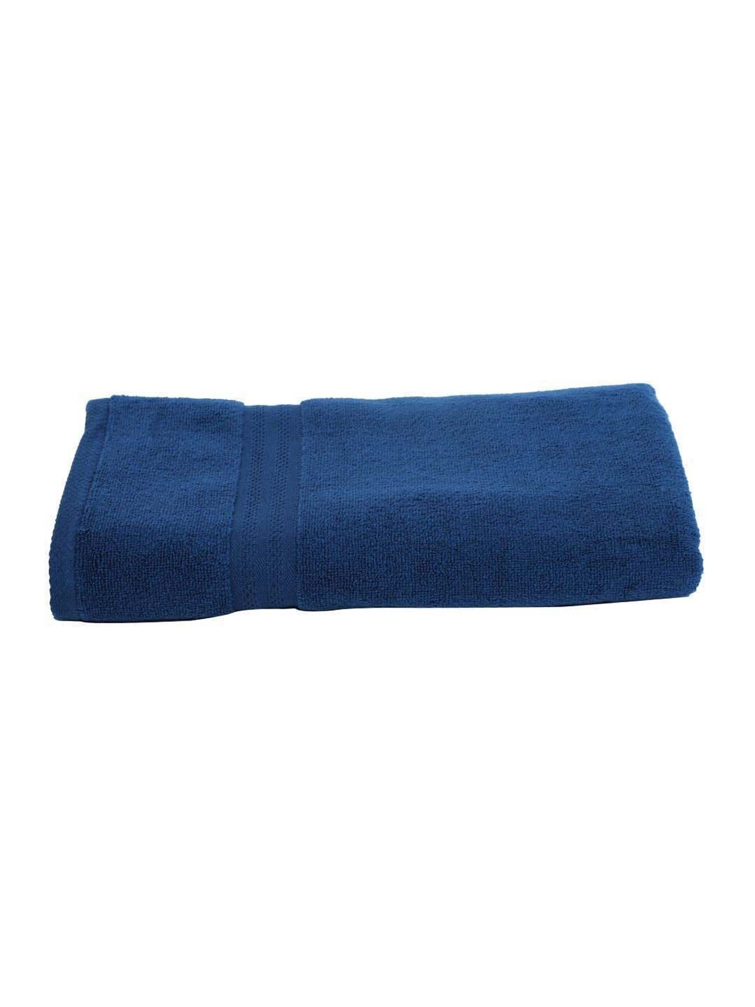 BIANCA Zero-Twist 100% Cotton Ultra-Fluffy Towels -1pc Bath Towel (paradiso) solid-navy