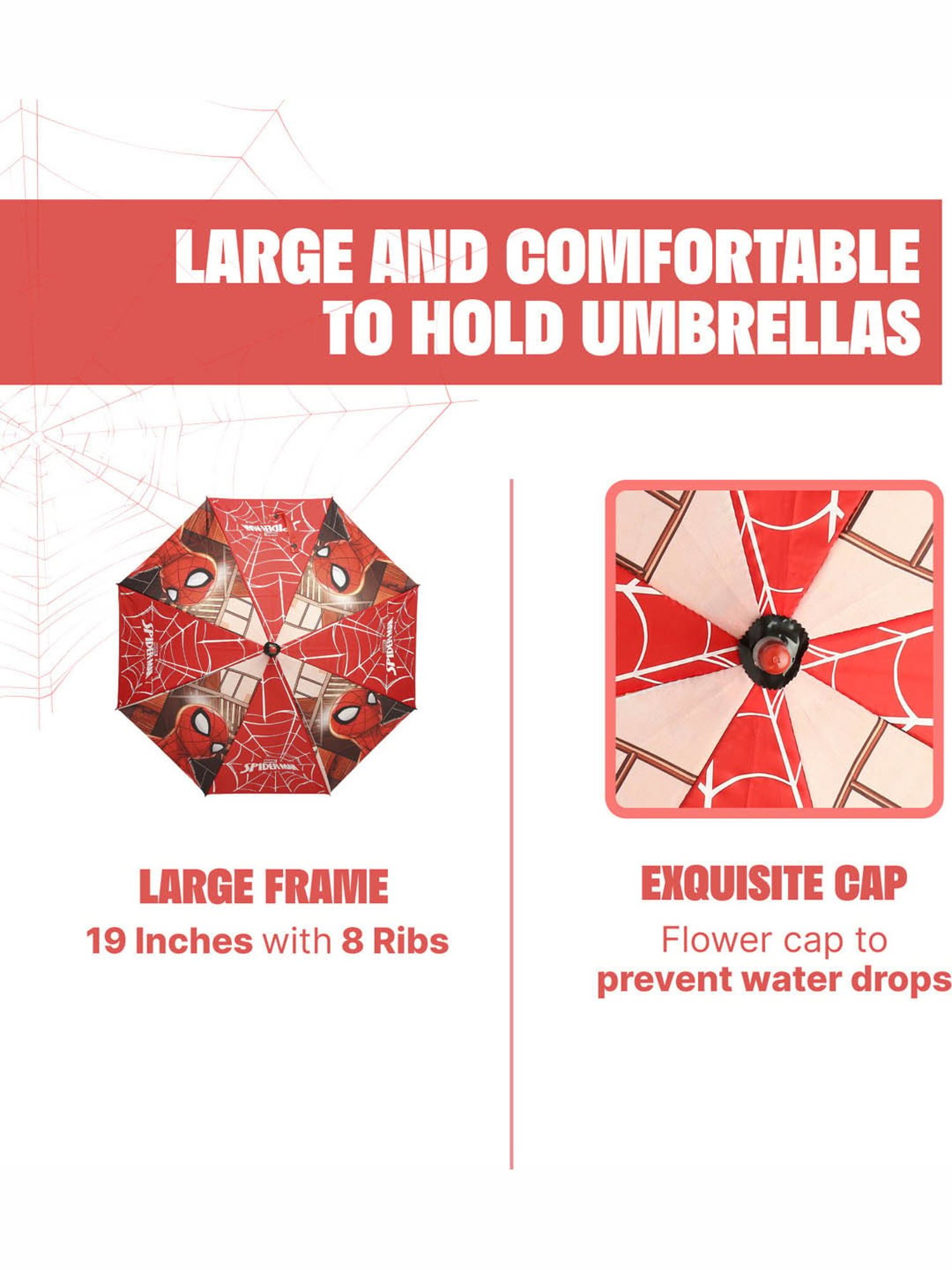 Citizen Red Printed Free Size Umbrella