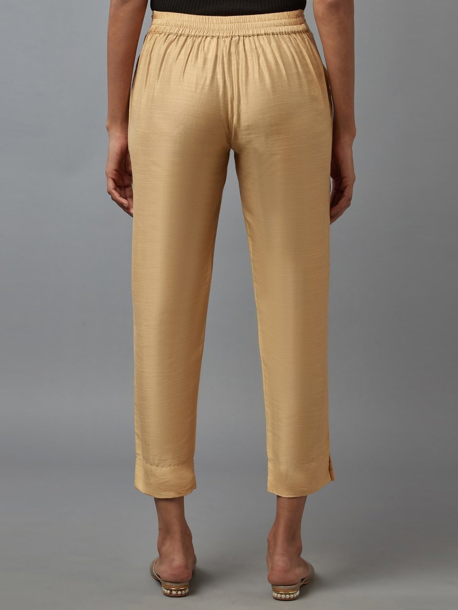 Elleven Beige Plain Pants