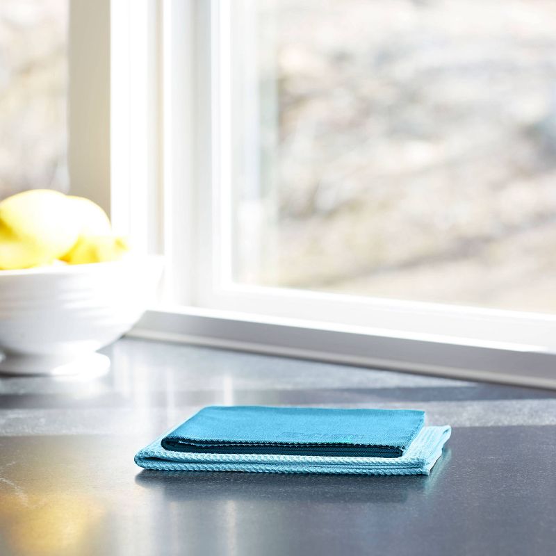 E-Cloth Window Cleaning Microfiber Cloth Set - Blue - 2pc