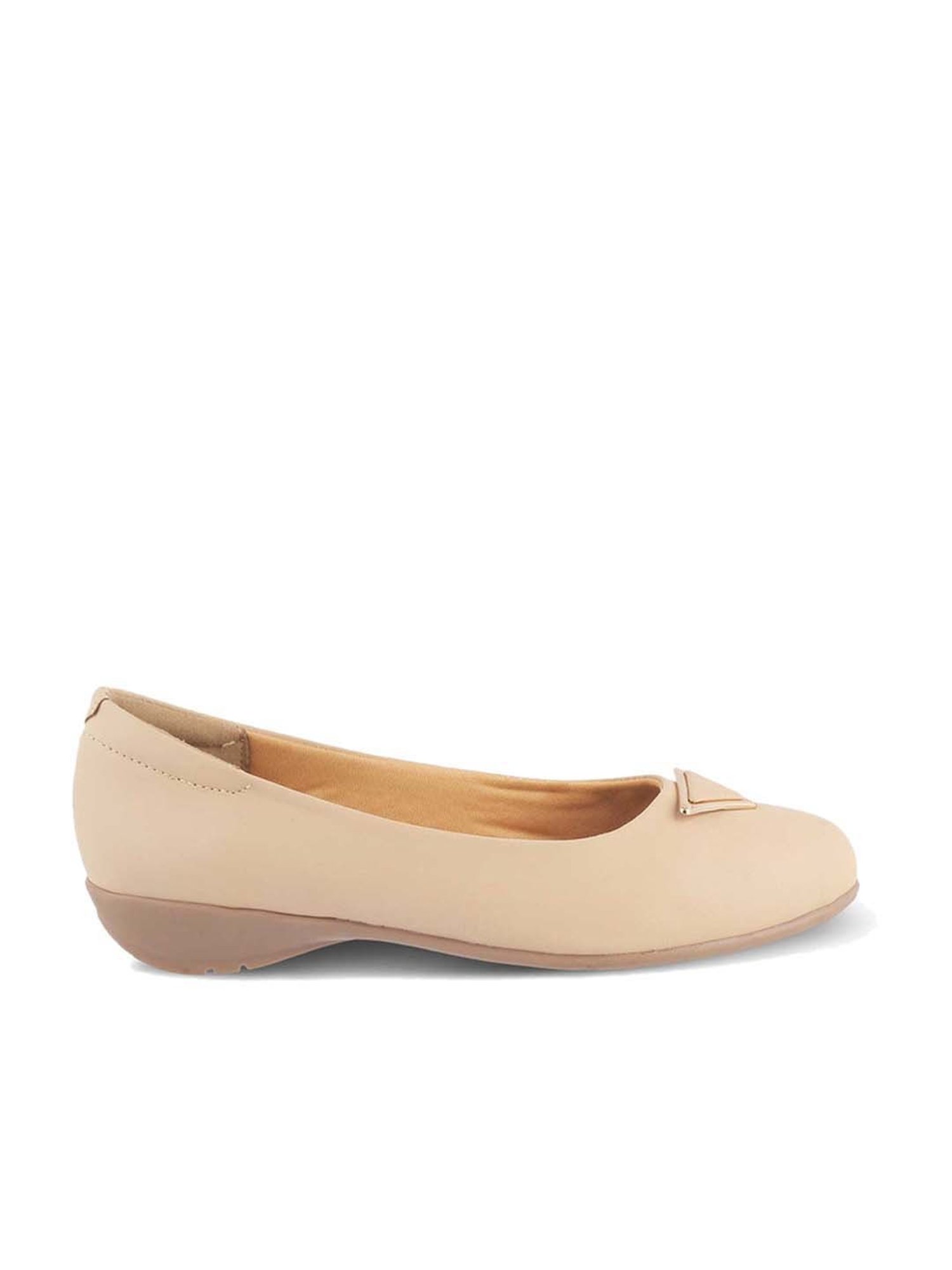 Tresmode Women's Beige Flat Ballets
