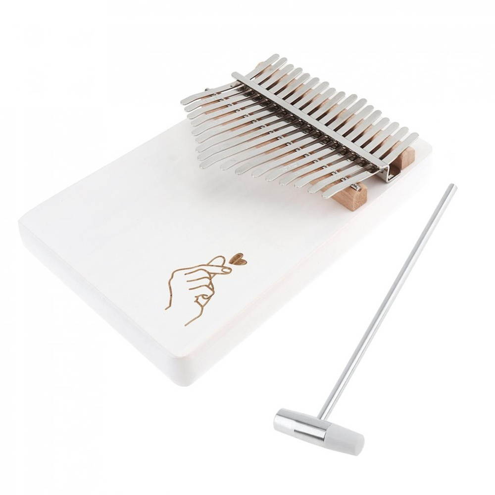 17 Keys Wood Portable Kalimbas Finger Piano Gifts for Kids and Piano Beginners Musical Instruments