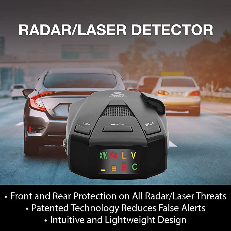 RAD 250 Laser Radar Detector Long Range False Alert Filter OLED Display