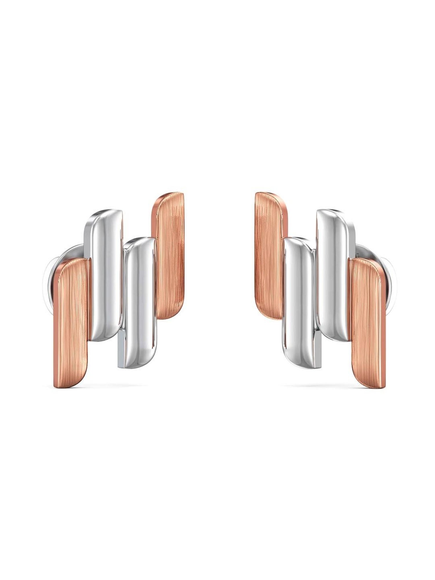 Joyalukkas 950 Platinum Futuristic  Orb Earrings