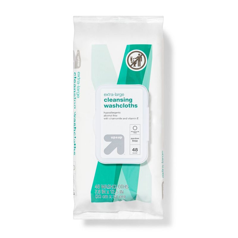 Extra Large Cleansing Cloths - 48ct - up & up™