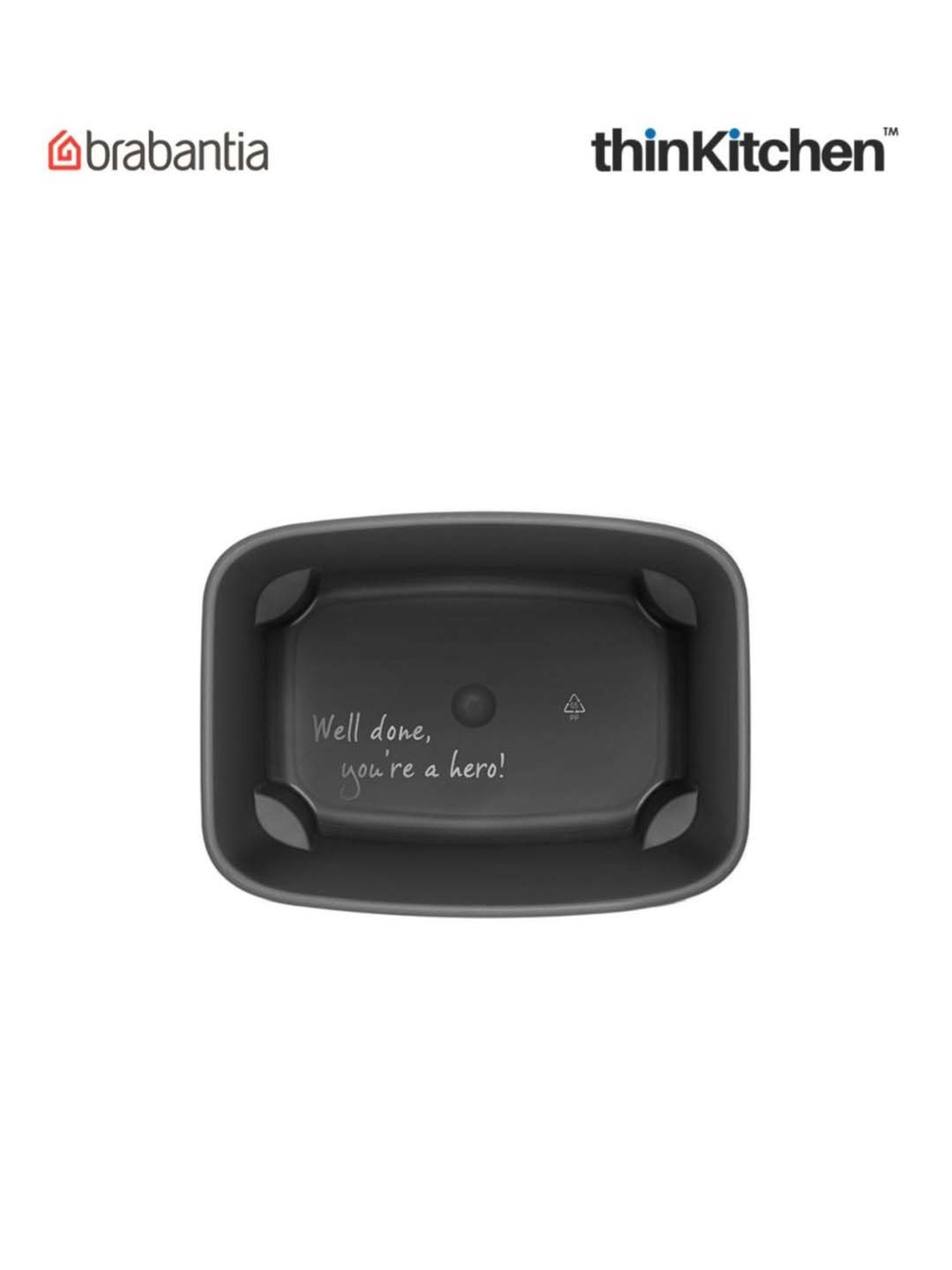 Brabantia Green Plastic Sort & Go Waste Bin (3 L)