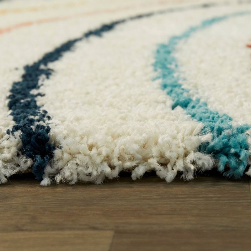 5'2"x7'2" Carmela Rug Blue/Ivory - SoHome