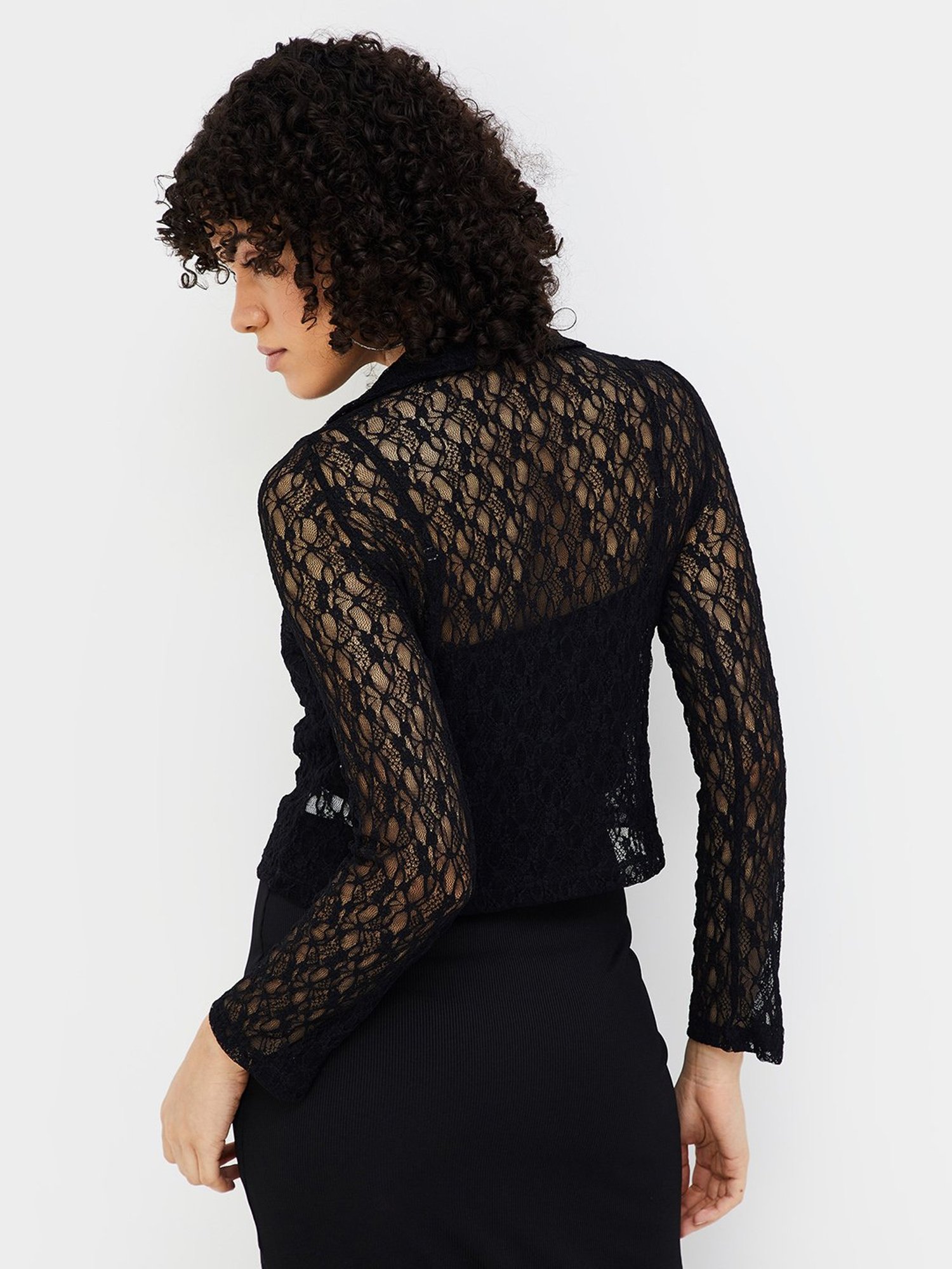 Ginger by Lifestyle Black Lace Top