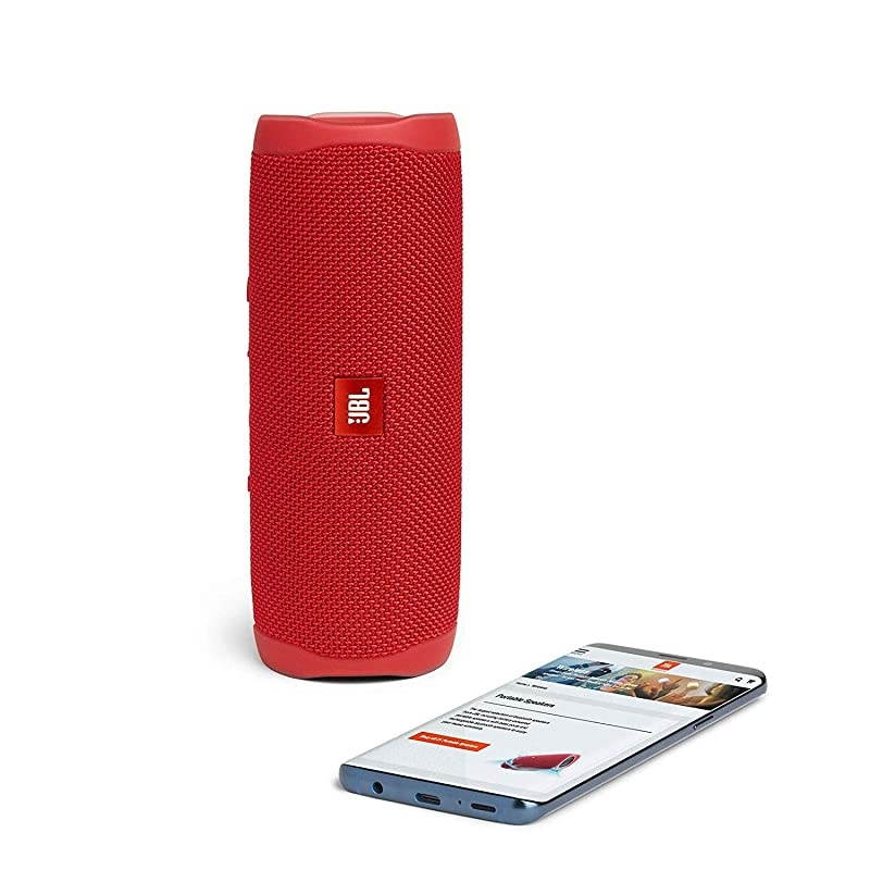 Flip 5 Waterproof Portable Wireless Bluetooth Speaker Bundle Pair Red