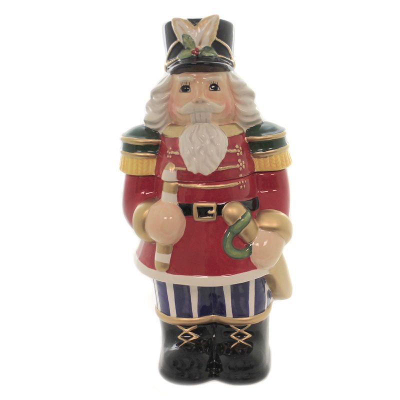 Tabletop 15.0" Nutcracker Cookie Jar Christmas Soldier Cosmos Gifts Corp.  -  Food Storage Containers