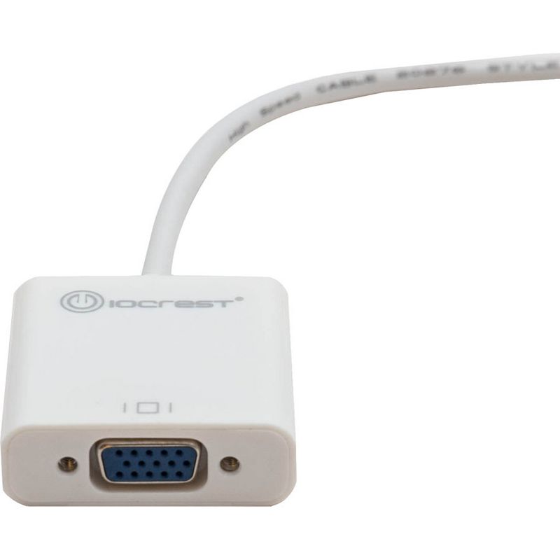 IO Crest Active Mini HDMI Male to VGA Female Adapter - 6.90" Mini-HDMI/VGA Video Cable for Video Device