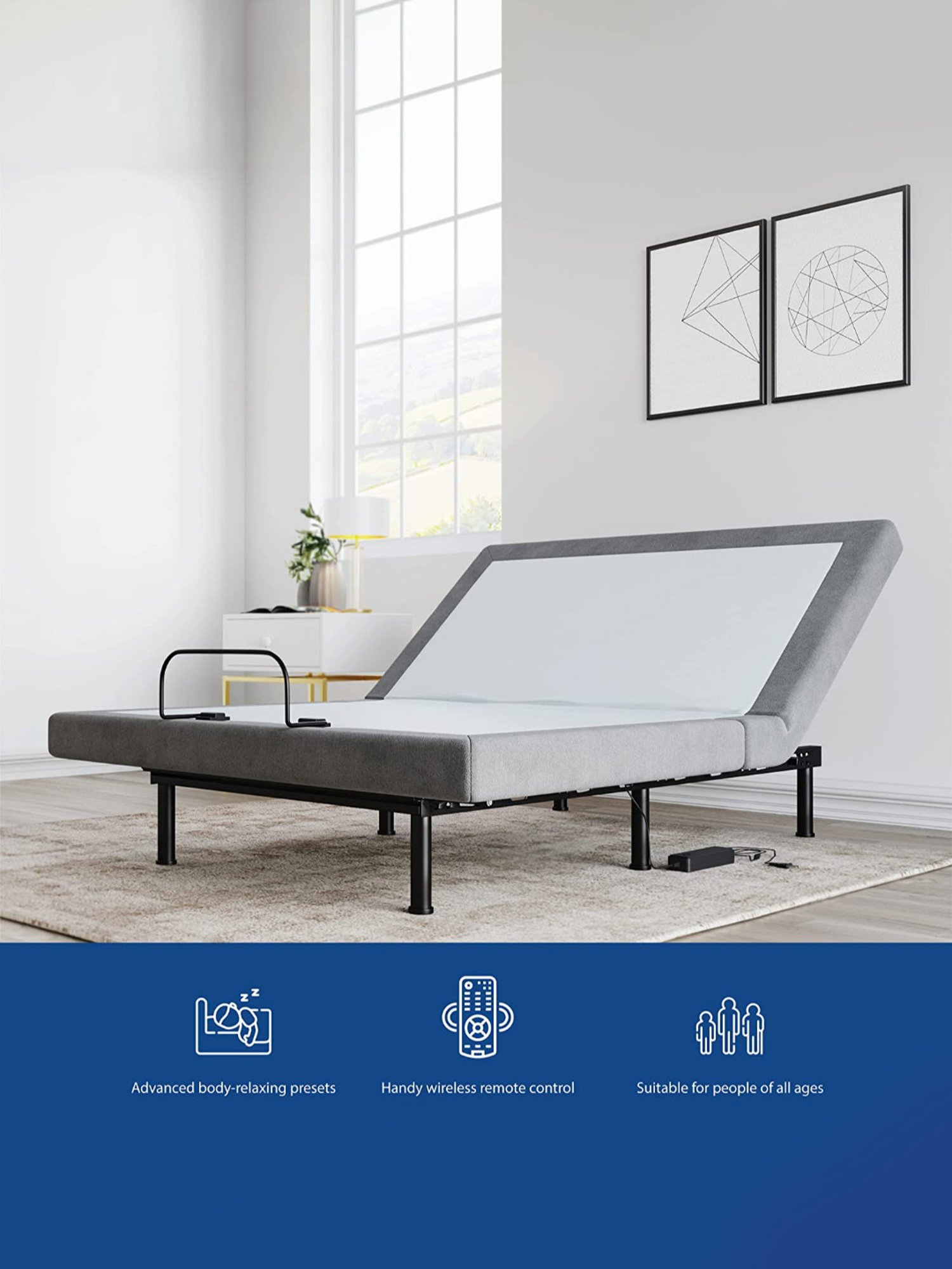 Duroflex Plush Brown Sheesham Wood Queen Bed in Honey Finish