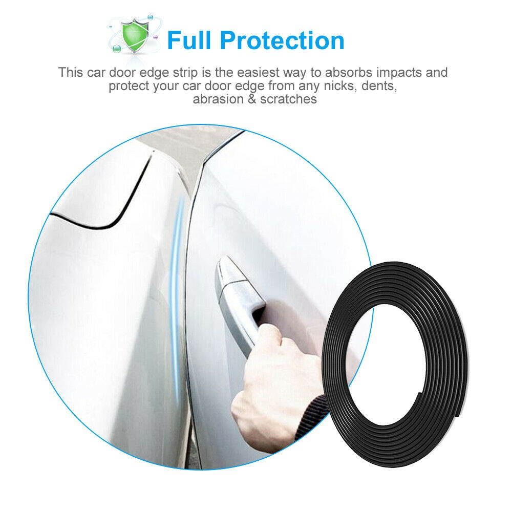 32Ft  Rubber Seal Car Door Edge Guard Molding Trim Protectors Guard Decor Strip